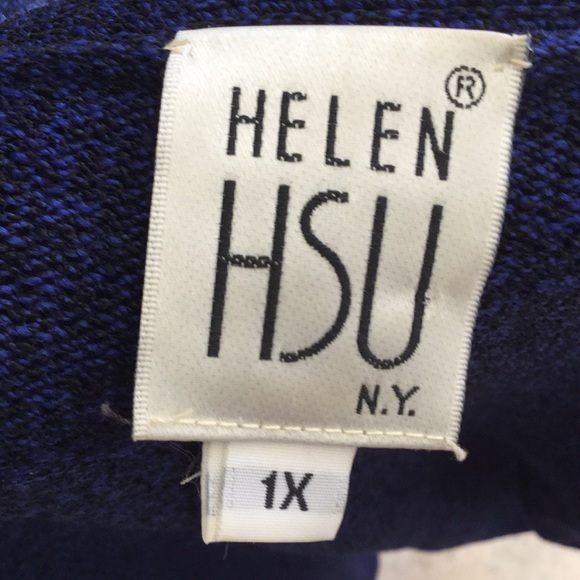 - Vintage Helen HSU NY long open cardigan sweater - Picture 9 of 9